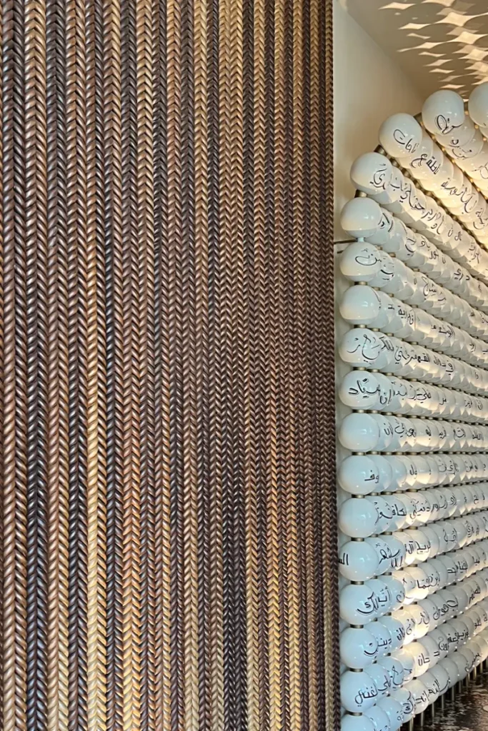 Inside, the W Lounge (the lobby according to W Hotels) draws inspiration from Middle Eastern meeting places