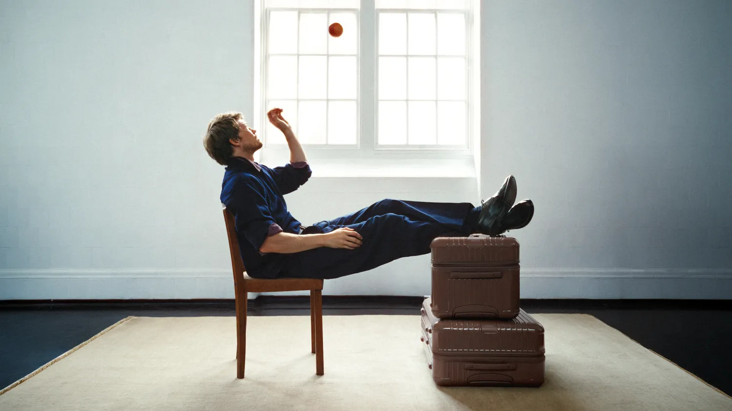 Rimowa brings the two colours to its Essential polycarbonate suitcases and Groove leather bags from 8 October, with a campaign starring the actor Joe Alwyn